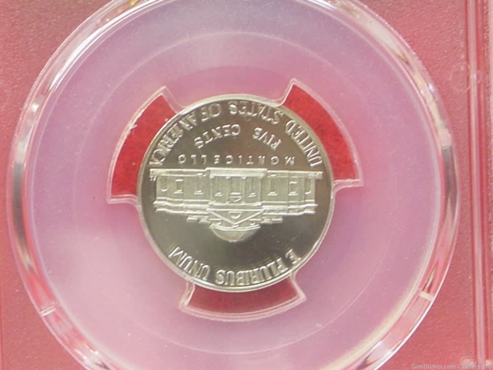 U. S. Mint 2017 S Jefferson Nickel 5 Cents Certified PCGS PF 69 Deep Cameo-img-3