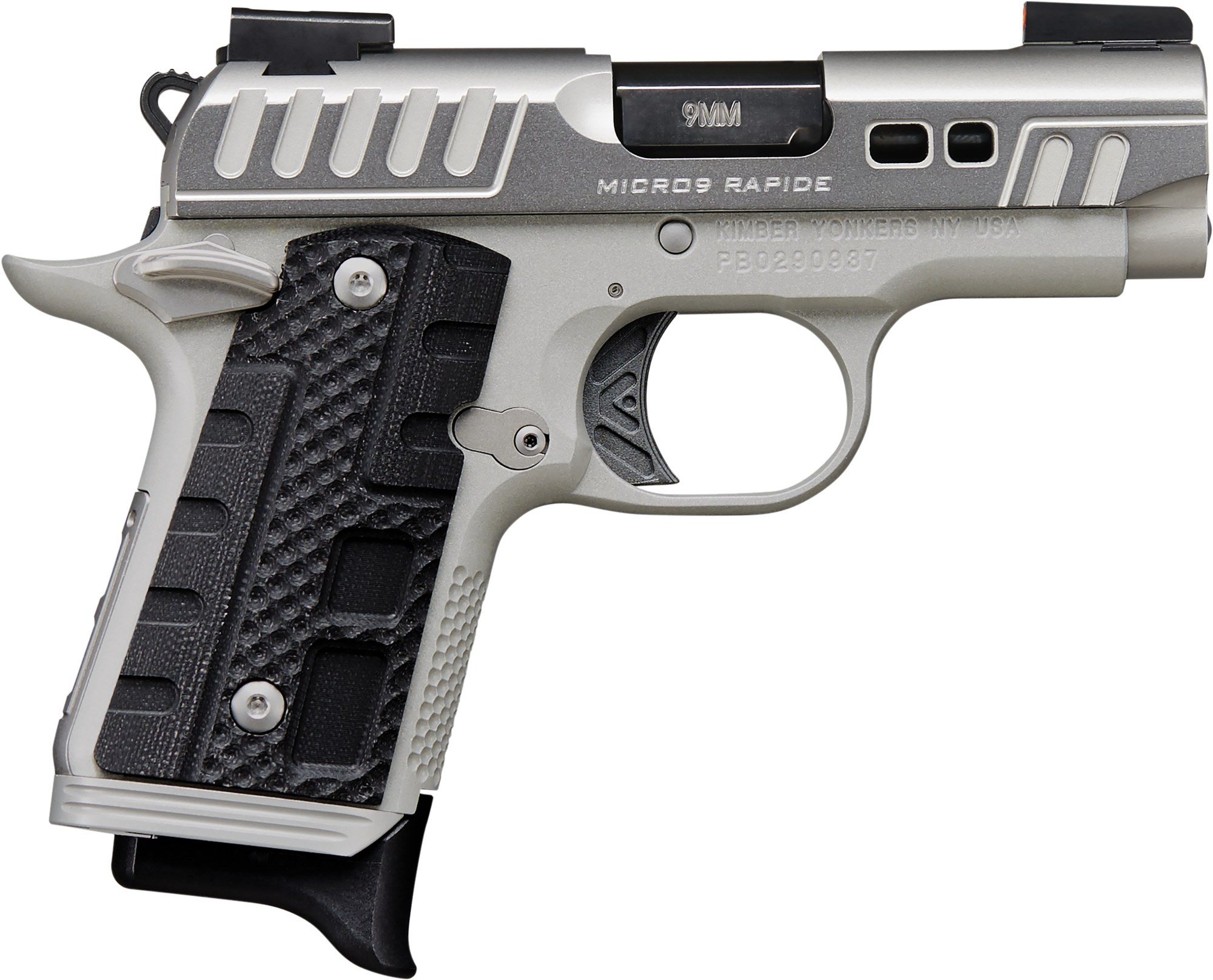 KIMBER MFG.,INC Micro 9 9mm Luger 3.15 Kimpro II Silver-img-1