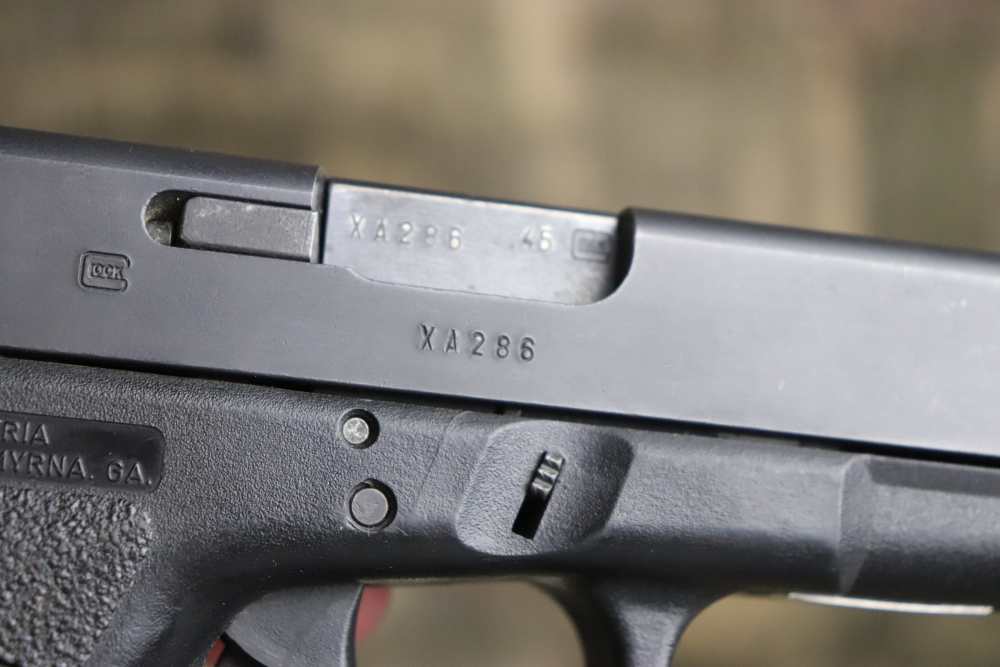 Early Glock 21 45 acp semi auto 4.5" 2 mags tupperware box penny start-img-28