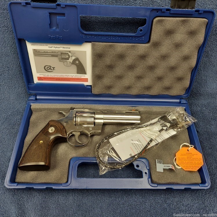 COLT'S MFG.MODEL PYTHON DA/SA REVOLVER (SP4WTS)  .357 MAGNUM CAL. 4.25" BBL-img-0