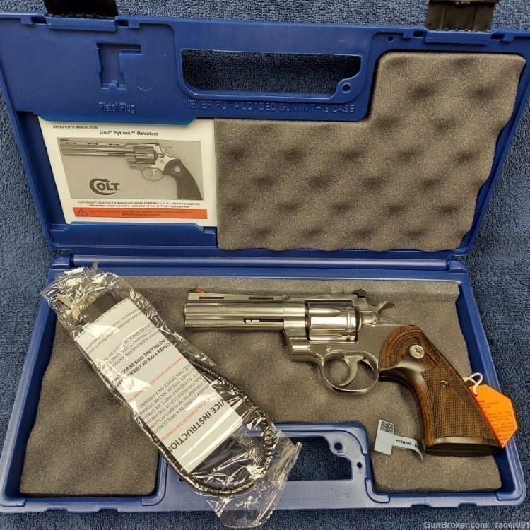 COLT'S MFG.MODEL PYTHON DA/SA REVOLVER (SP4WTS)  .357 MAGNUM CAL. 4.25" BBL-img-1