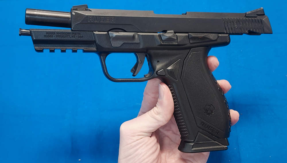 RUGER AMERICAN .45 ACP 4.4" PISTOL W/RAIL, EXC COND, 2020-img-7
