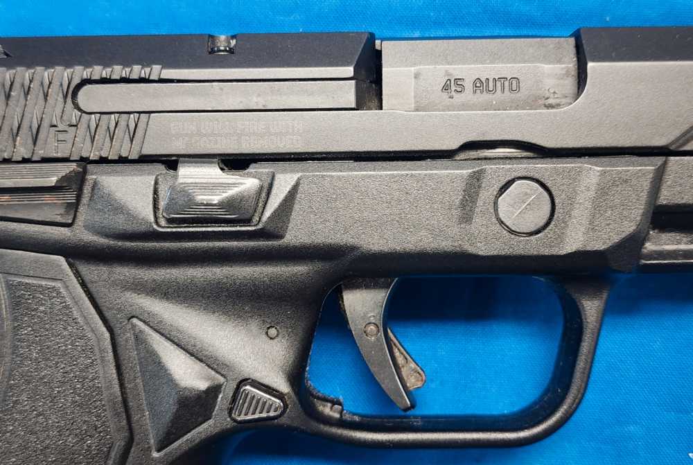RUGER AMERICAN .45 ACP 4.4" PISTOL W/RAIL, EXC COND, 2020-img-11