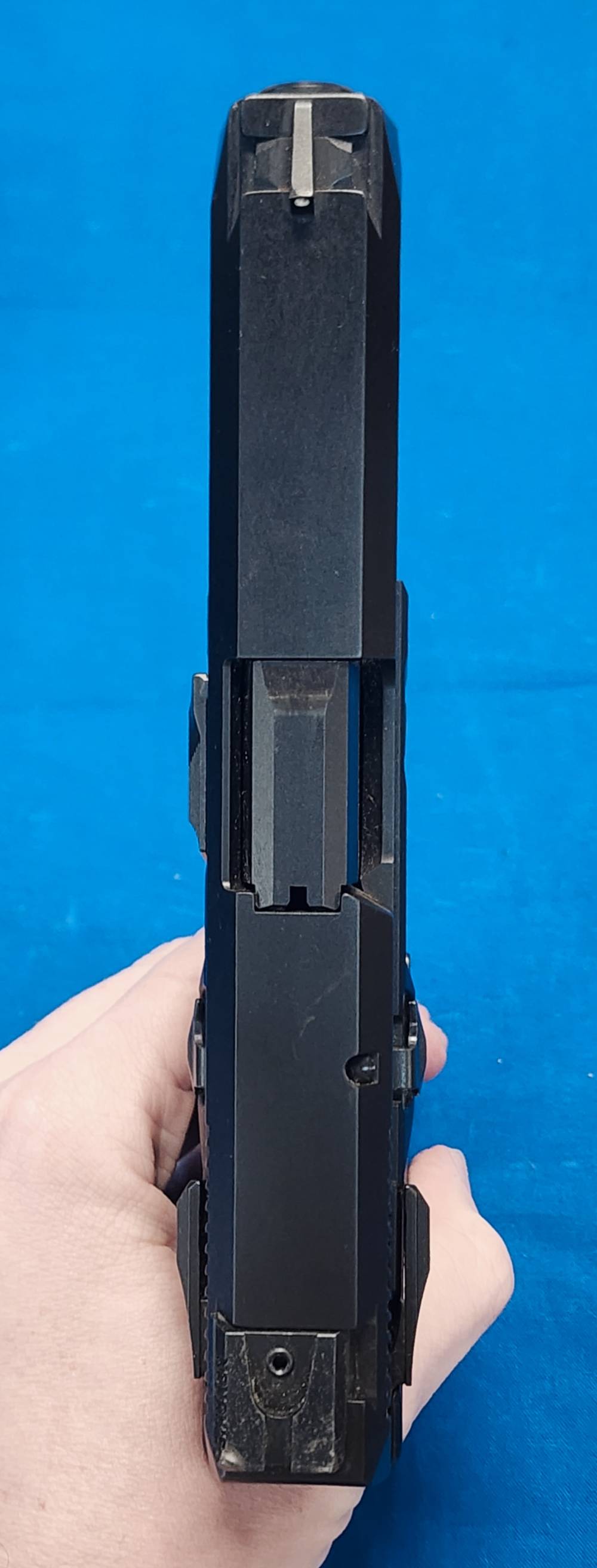 RUGER AMERICAN .45 ACP 4.4" PISTOL W/RAIL, EXC COND, 2020-img-3