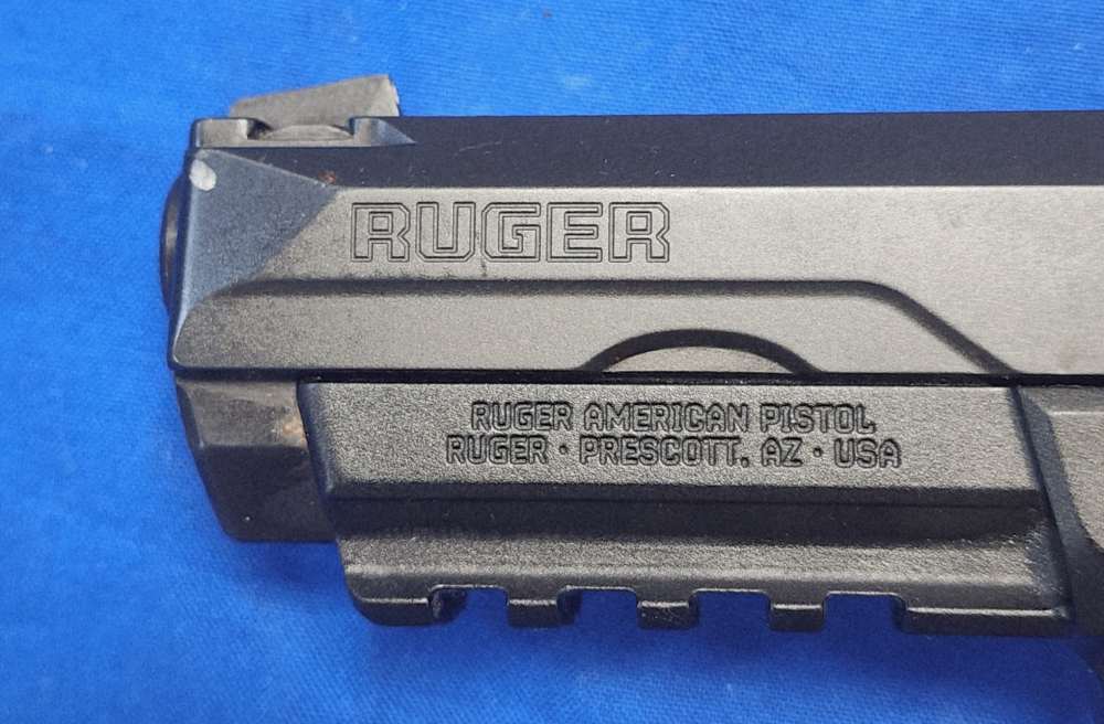 RUGER AMERICAN .45 ACP 4.4" PISTOL W/RAIL, EXC COND, 2020-img-10