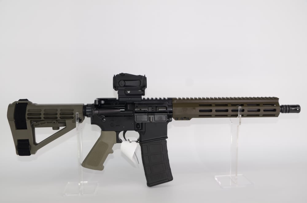 Palmetto State Armory 11.5 Pistol 5.56 NATO ODG w/SB Tactical 4 & Vortex -img-0