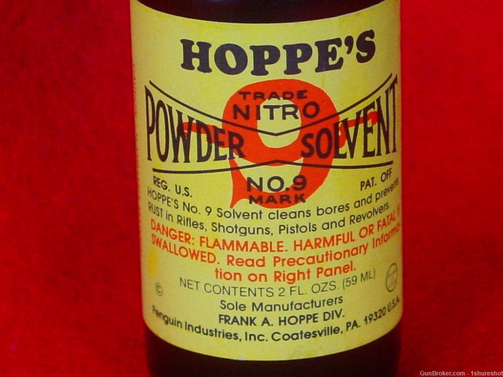 Hoppe's NO.9 Rifle or Pistol Gun Bore Powder Solvent Firearm Cleaning Oil-img-2
