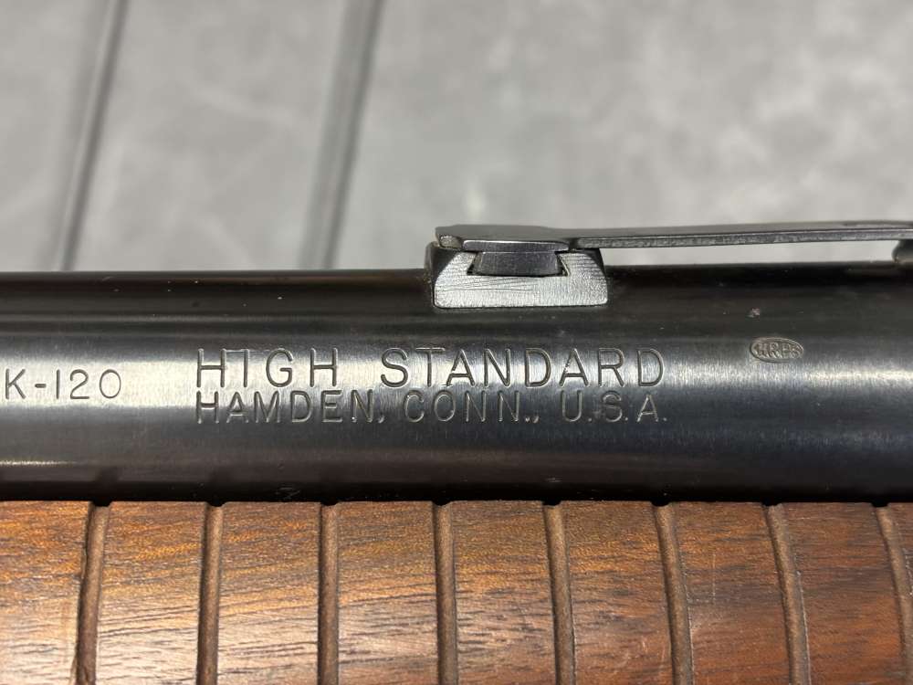 HIGH STANDARD K-120  12 GAUGE PUMP SHOTGUN. NO RESERVE -img-6
