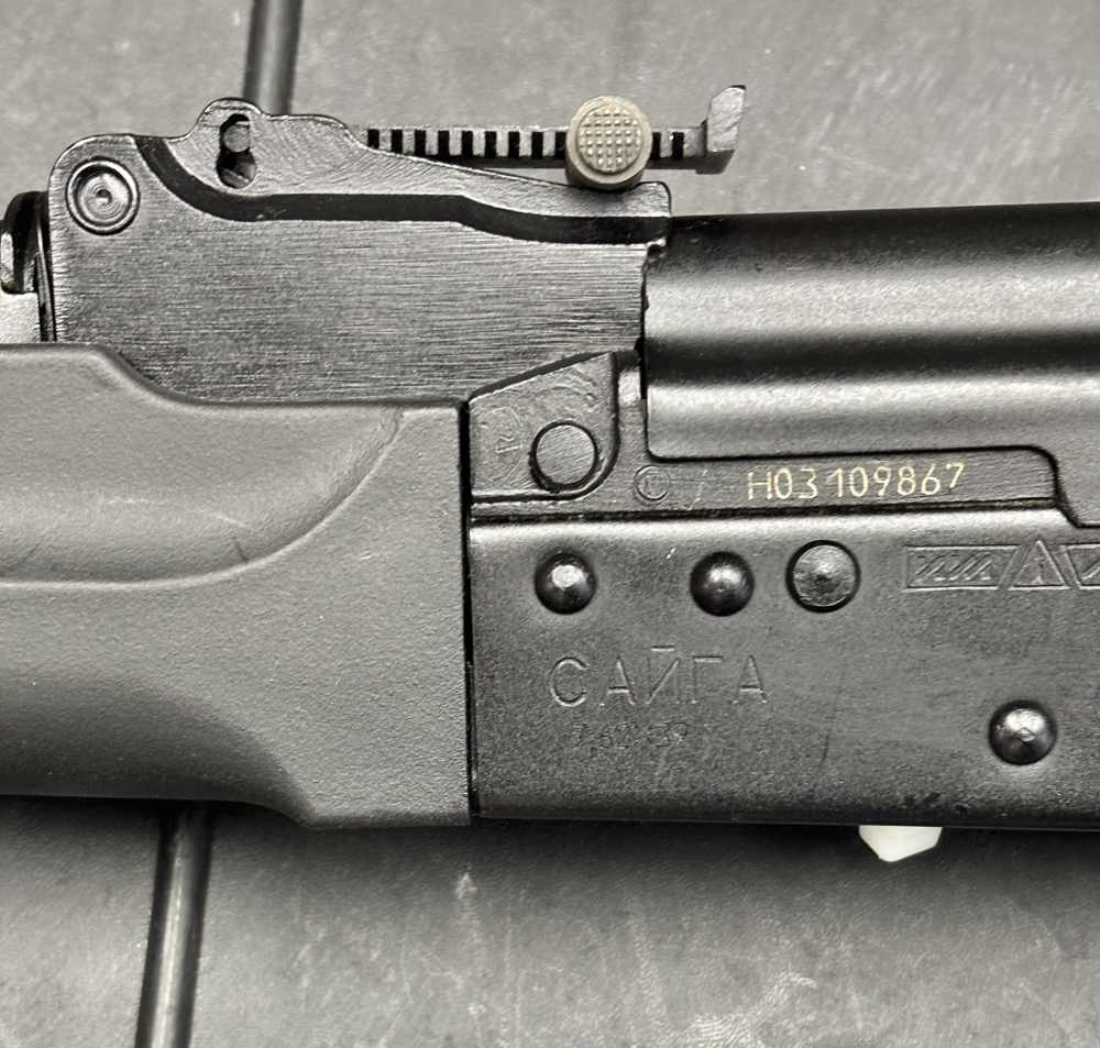 IZHMASH SAIGA AK47 7.62 X 39 SEMIAUTOMATIC RIFLE. NO RESERVE -img-5