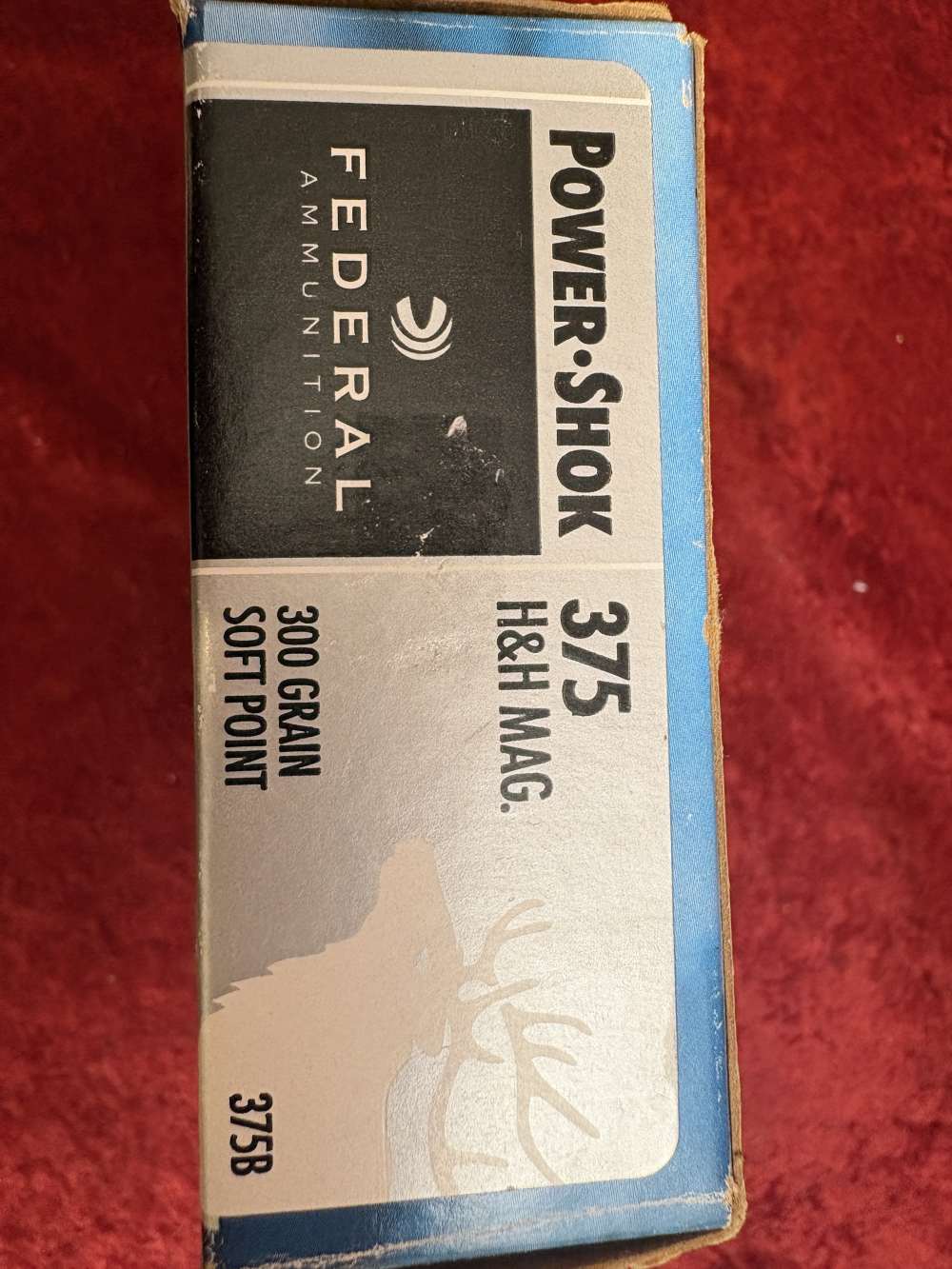 Lot of 3 boxes Federal Power Shok .375 H&H Mag 300 gr SP #375B (60 rds)-img-1