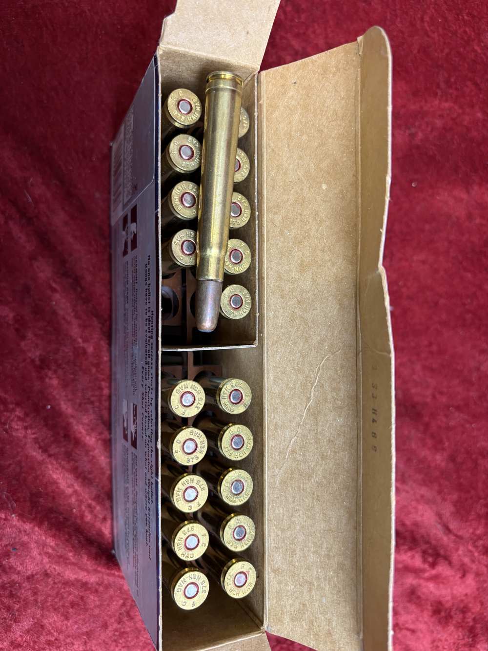 Lot of 3 boxes Federal Power Shok .375 H&H Mag 300 gr SP #375B (60 rds)-img-2