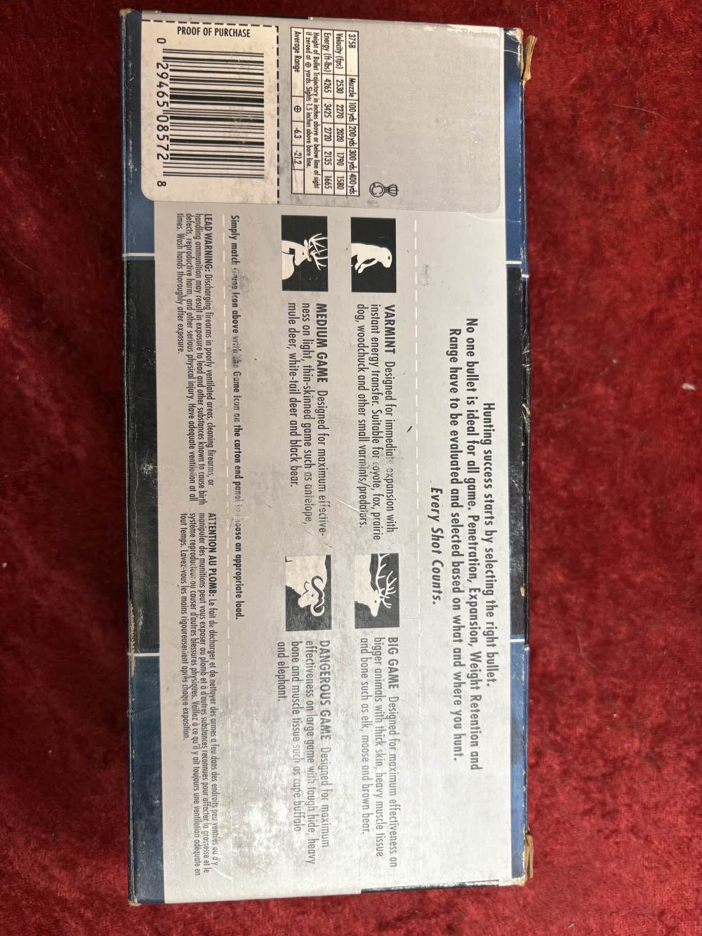 Lot of 3 boxes Federal Power Shok .375 H&H Mag 300 gr SP #375B (60 rds)-img-3