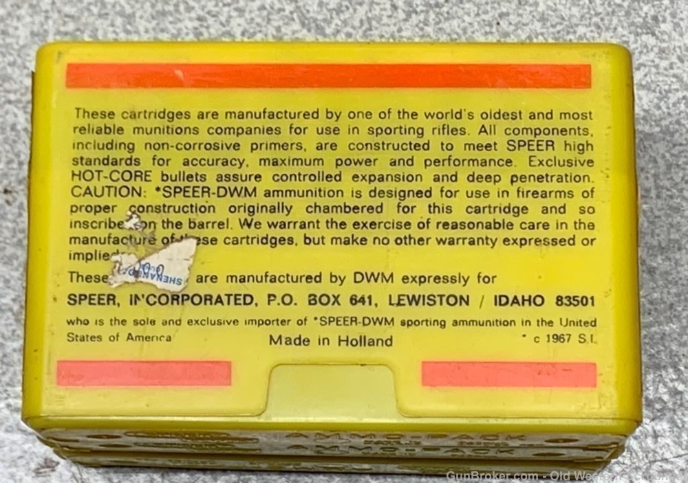 Vintage DWM Speer .270 ammo 20rds original ammo and box-img-8