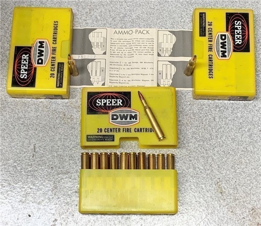 Vintage DWM Speer .270 ammo 20rds original ammo and box-img-0
