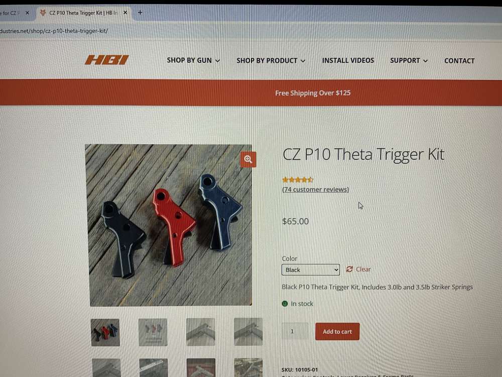 CZ P10C Complete Frame w/ HBI upgraded Theta Trigger and Apex Upgrades-img-11