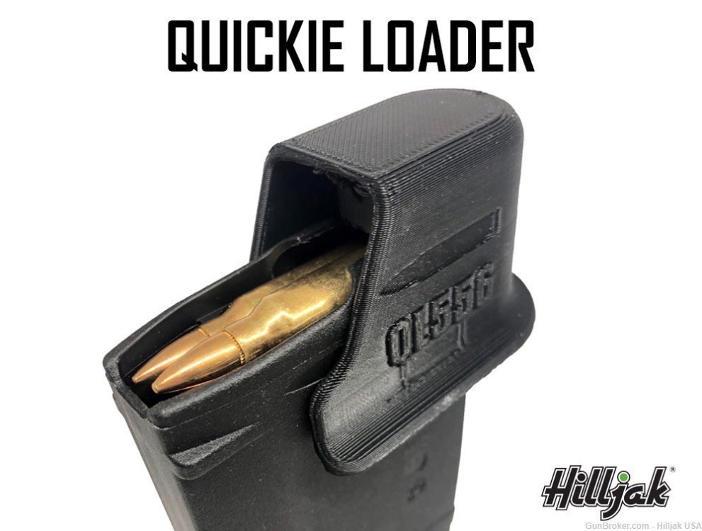 AR-15 Magazine Speed Loader, Hilljak Quickie Loader - QL556 Black-img-1