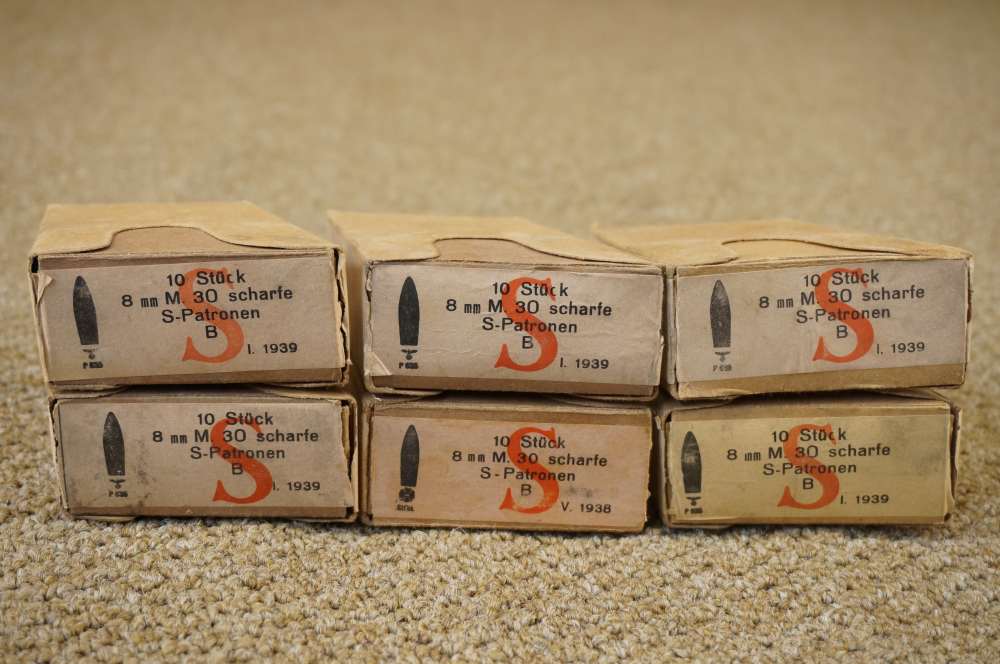 German 1939 WWII 8mm M 30 Scharfe S-Patronen Cartridge Stripper Clip Eagle -img-0