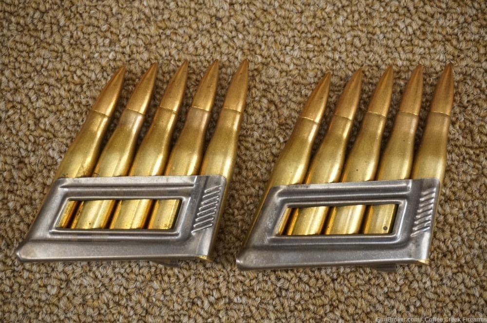 German 1939 WWII 8mm M 30 Scharfe S-Patronen Cartridge Stripper Clip Eagle -img-3