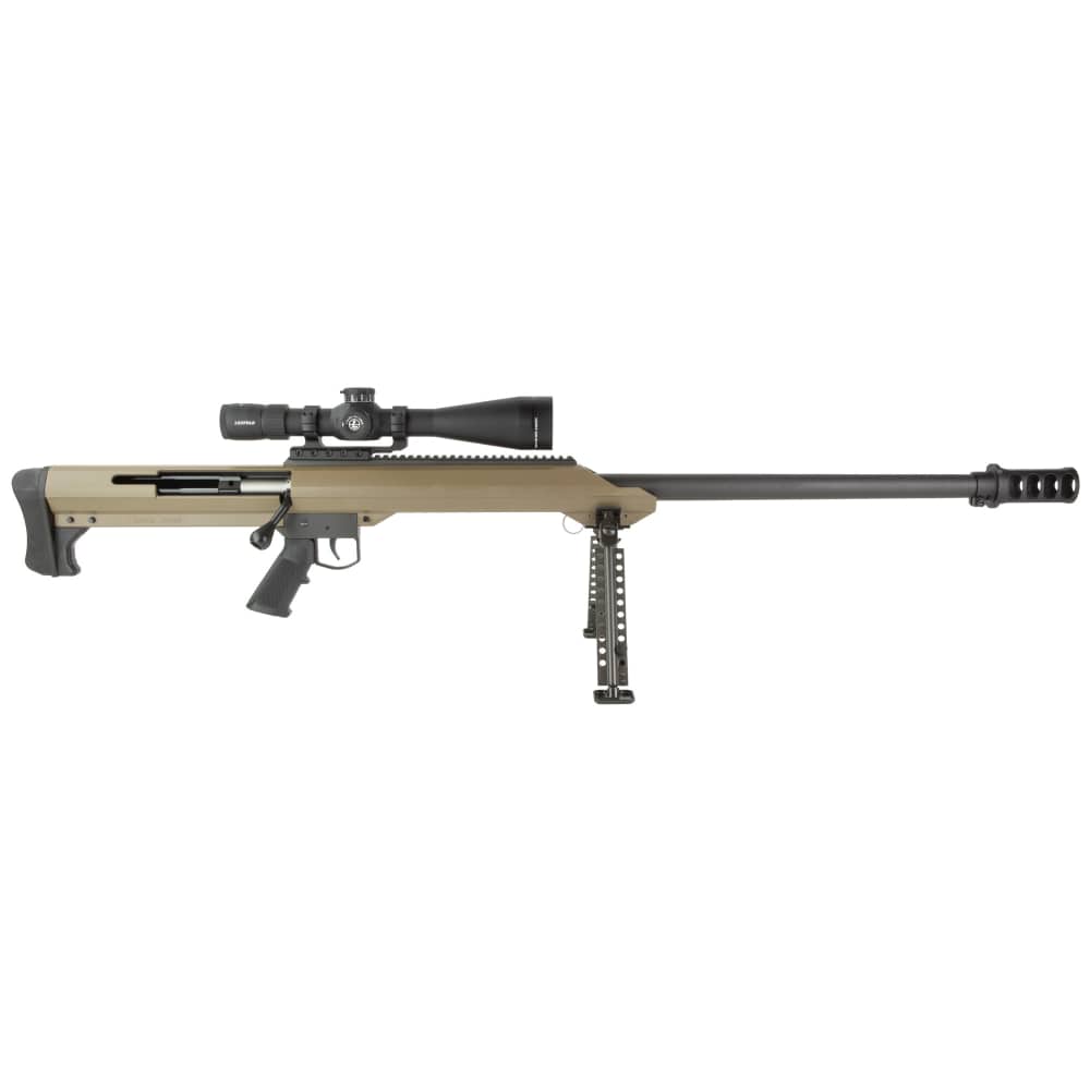 Barrett M99 single shot 416BAR 29" fluted FDE w/ bipod & Leupold MARK 4HD-img-2