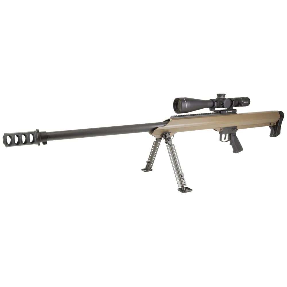 Barrett M99 single shot 416BAR 29" fluted FDE w/ bipod & Leupold MARK 4HD-img-0