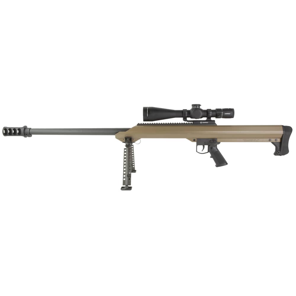 Barrett M99 single shot 416BAR 29" fluted FDE w/ bipod & Leupold MARK 4HD-img-1