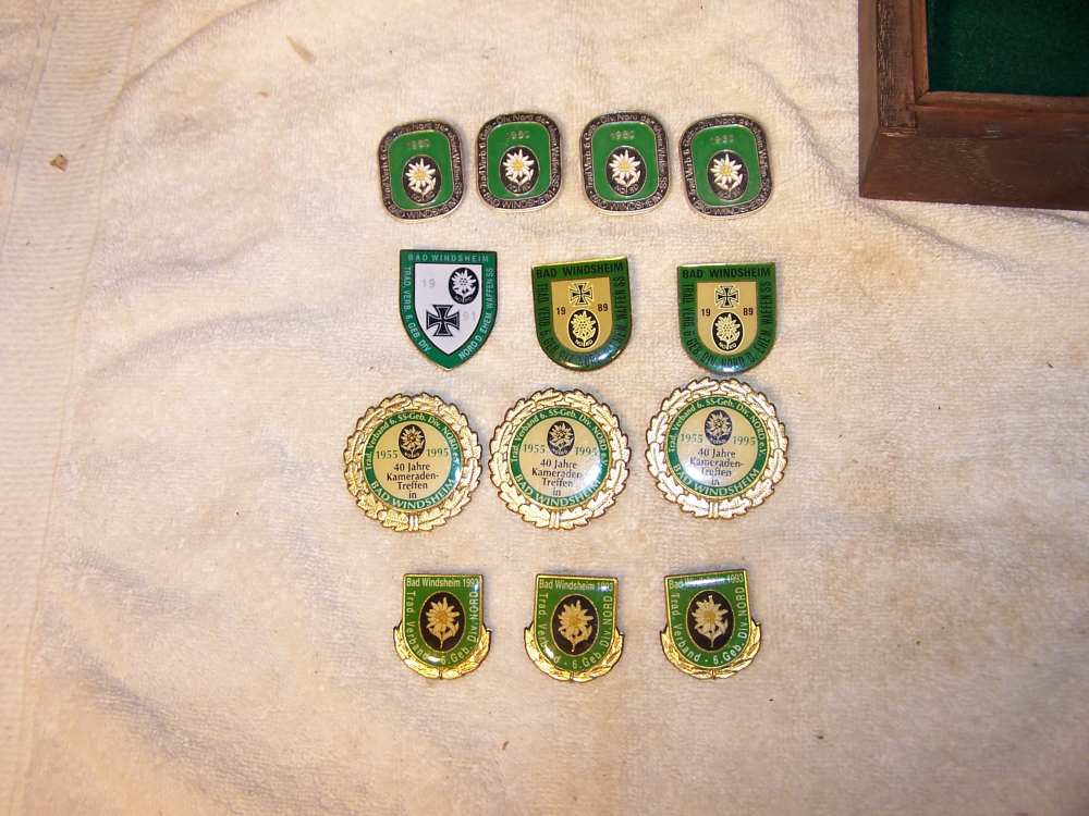 6 th  SS Ger Div Nord  collection  - Has Edelweiss flower  13 pcs History-img-3