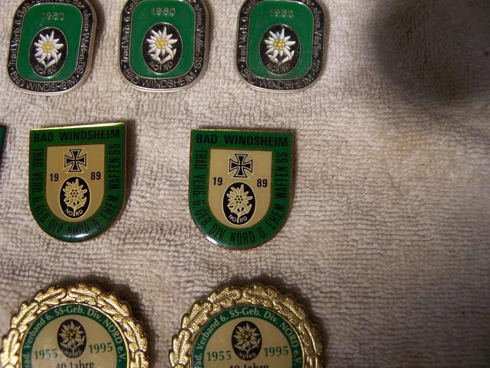 6 th  SS Ger Div Nord  collection  - Has Edelweiss flower  13 pcs History-img-13