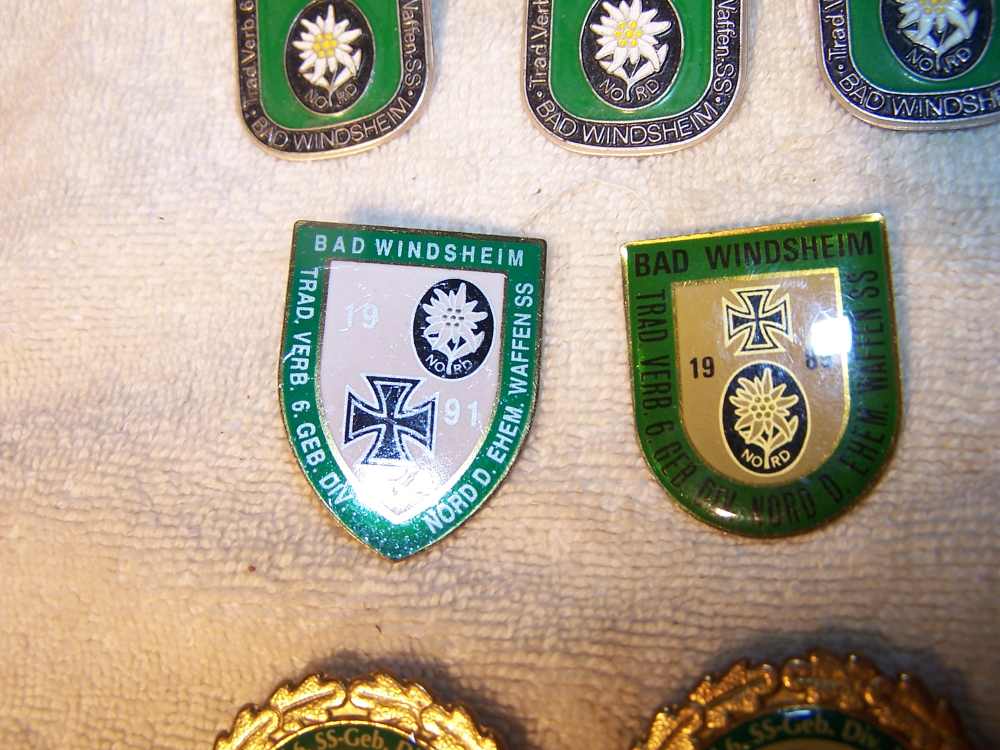 6 th  SS Ger Div Nord  collection  - Has Edelweiss flower  13 pcs History-img-0