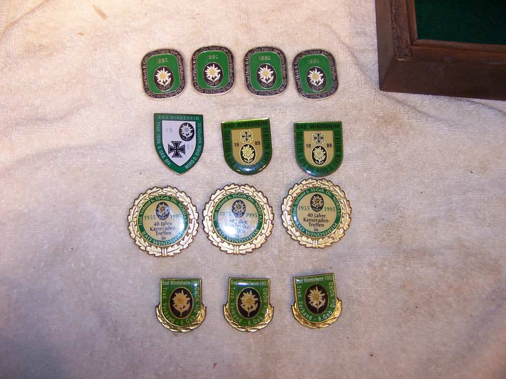 6 th  SS Ger Div Nord  collection  - Has Edelweiss flower  13 pcs History-img-20