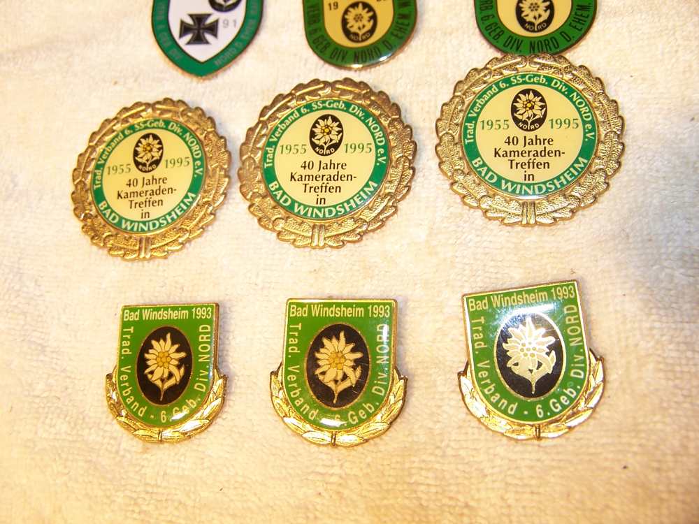 6 th  SS Ger Div Nord  collection  - Has Edelweiss flower  13 pcs History-img-7