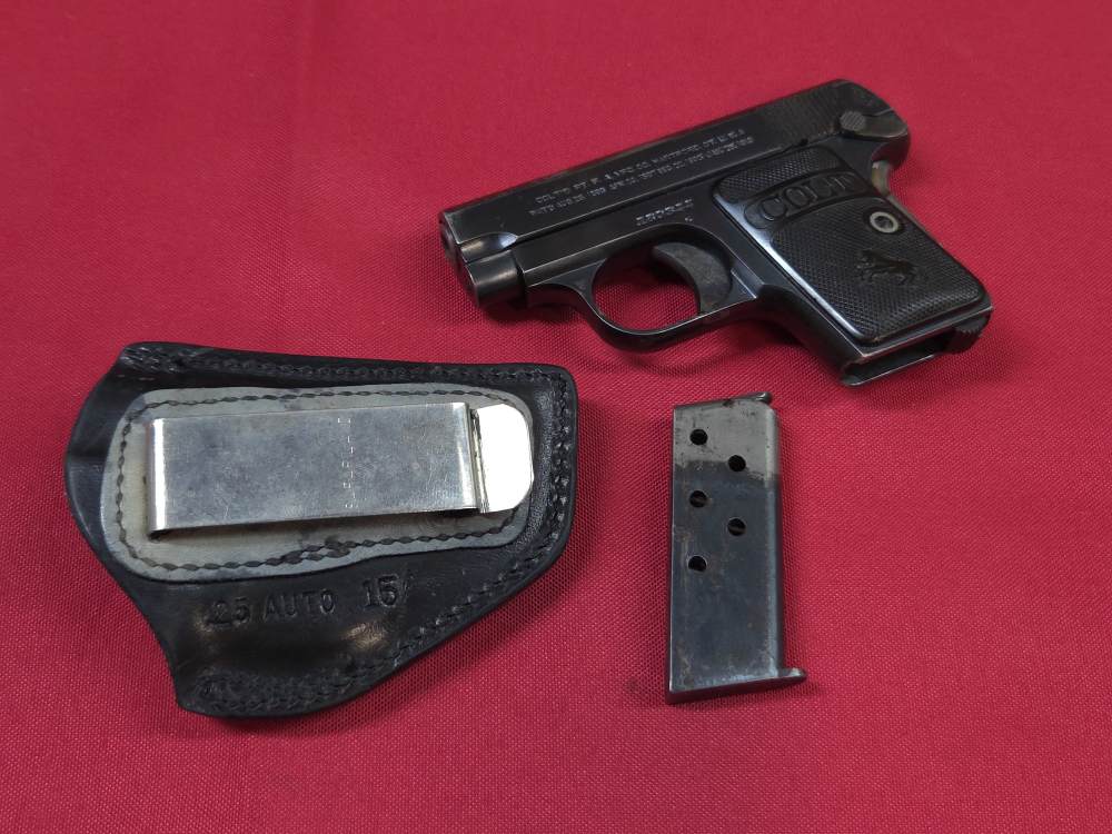 Colt M1908 1908 Vest Pocket 25acp Semi Auto Pistol 1918 Nice Cond C&R-img-21