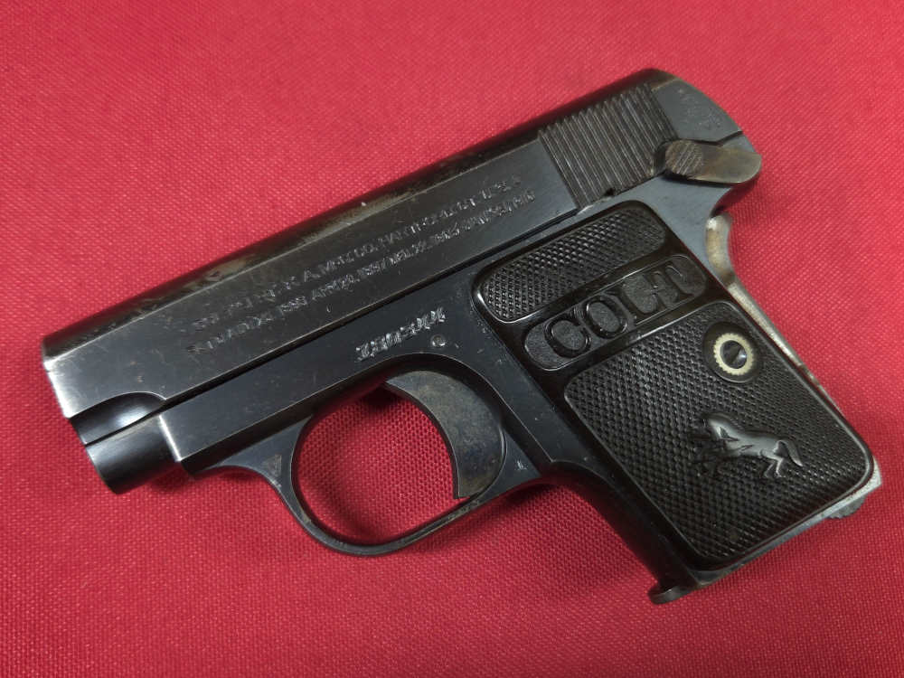 Colt M1908 1908 Vest Pocket 25acp Semi Auto Pistol 1918 Nice Cond C&R-img-0
