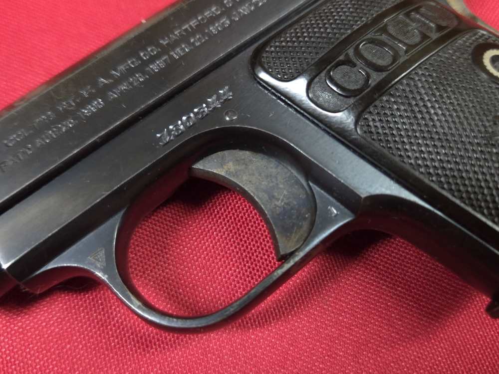 Colt M1908 1908 Vest Pocket 25acp Semi Auto Pistol 1918 Nice Cond C&R-img-3