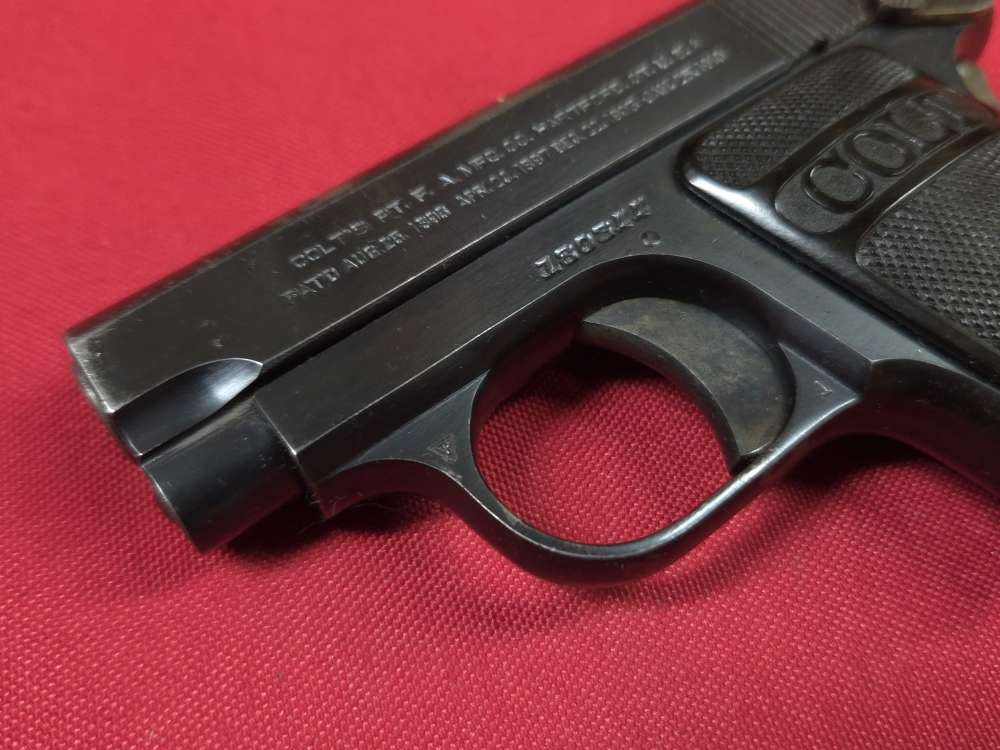 Colt M1908 1908 Vest Pocket 25acp Semi Auto Pistol 1918 Nice Cond C&R-img-2