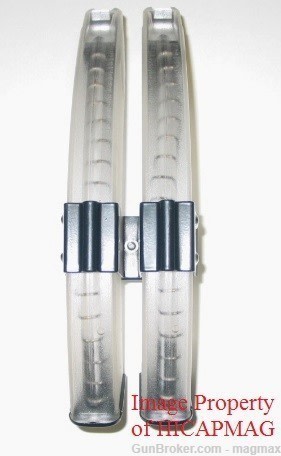2 AK47 Bulgarian 40rd Clear Magazines with Steel dual mag clamp AK 47 AKM-img-0