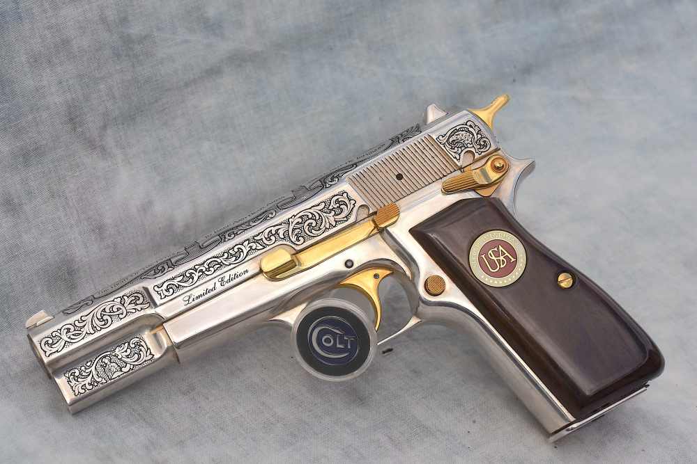 ENGRAVED Browning Hi Power Second Amendment Edition 40 S&W-img-3
