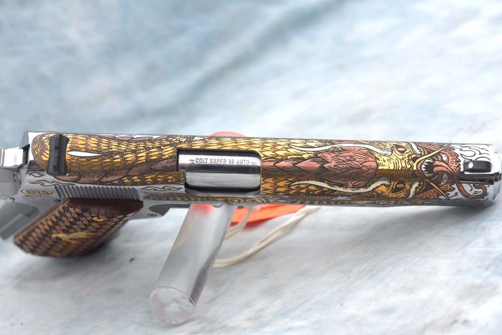 RARE NIB Colt 1911 TALO Edition Dragon 38 Super-img-12