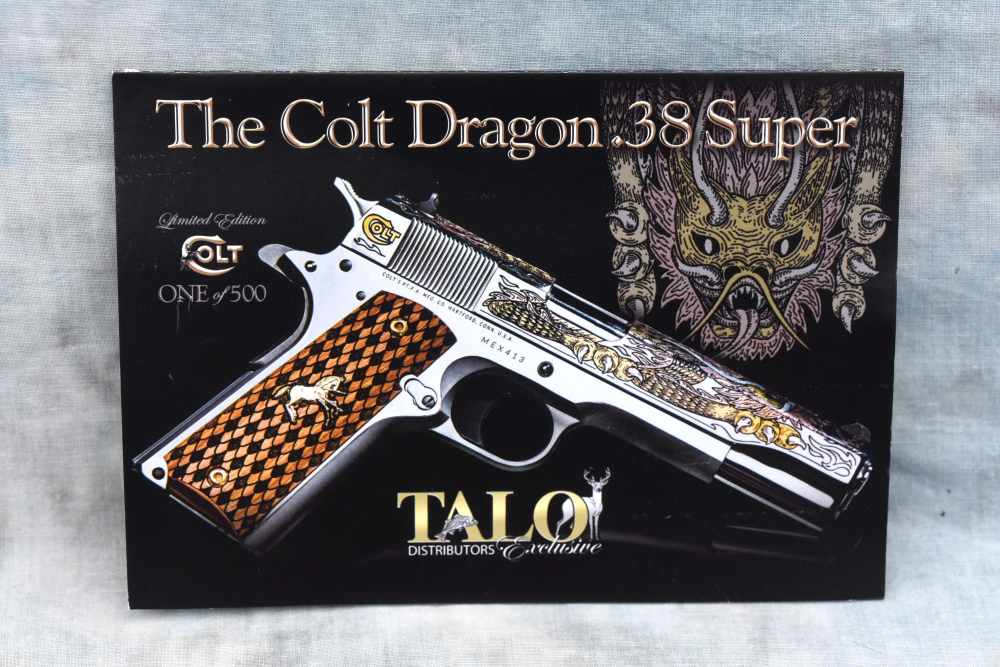 RARE NIB Colt 1911 TALO Edition Dragon 38 Super-img-24