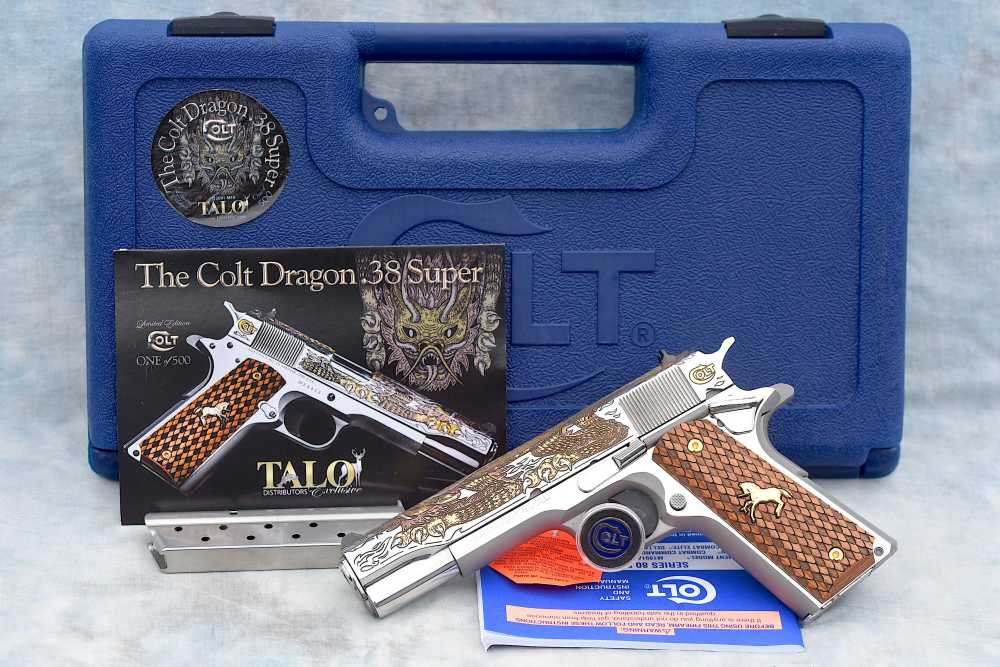 RARE NIB Colt 1911 TALO Edition Dragon 38 Super-img-1