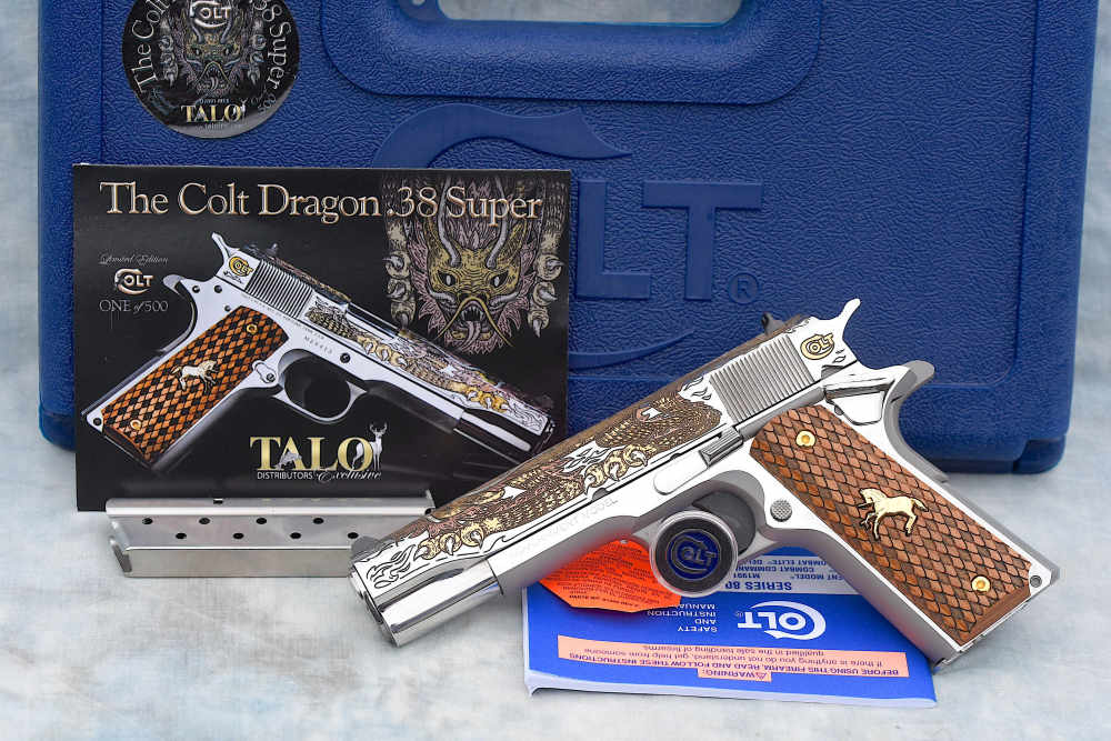 RARE NIB Colt 1911 TALO Edition Dragon 38 Super-img-0