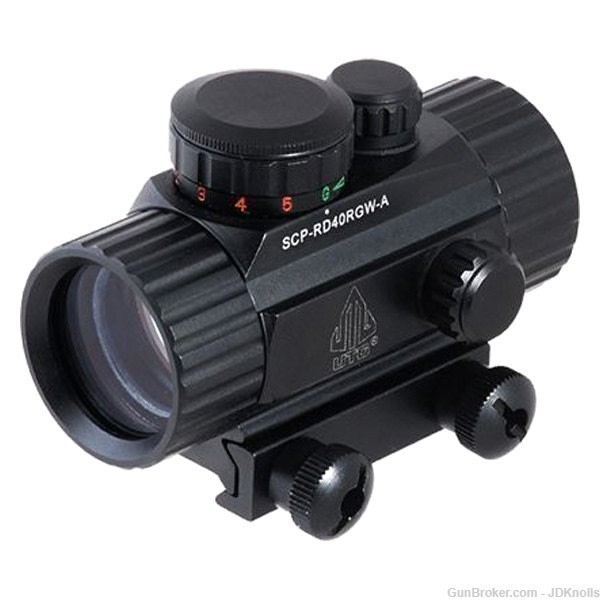 UTG NEW Gen 1x30 mm 4MOA Single Dot Green/Red Dot Sight-img-0