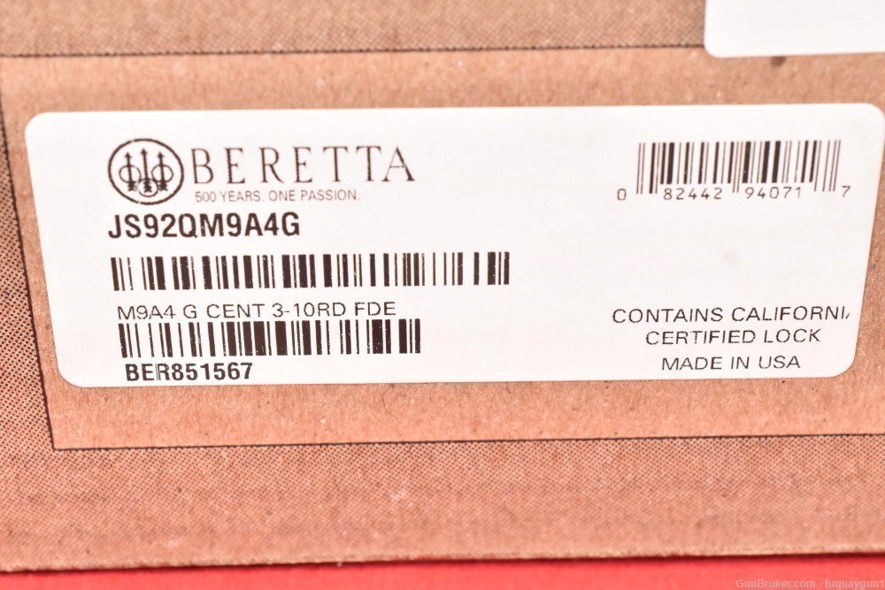 Beretta M9A4 Centurion 9mm 4.8" 10rd -img-9