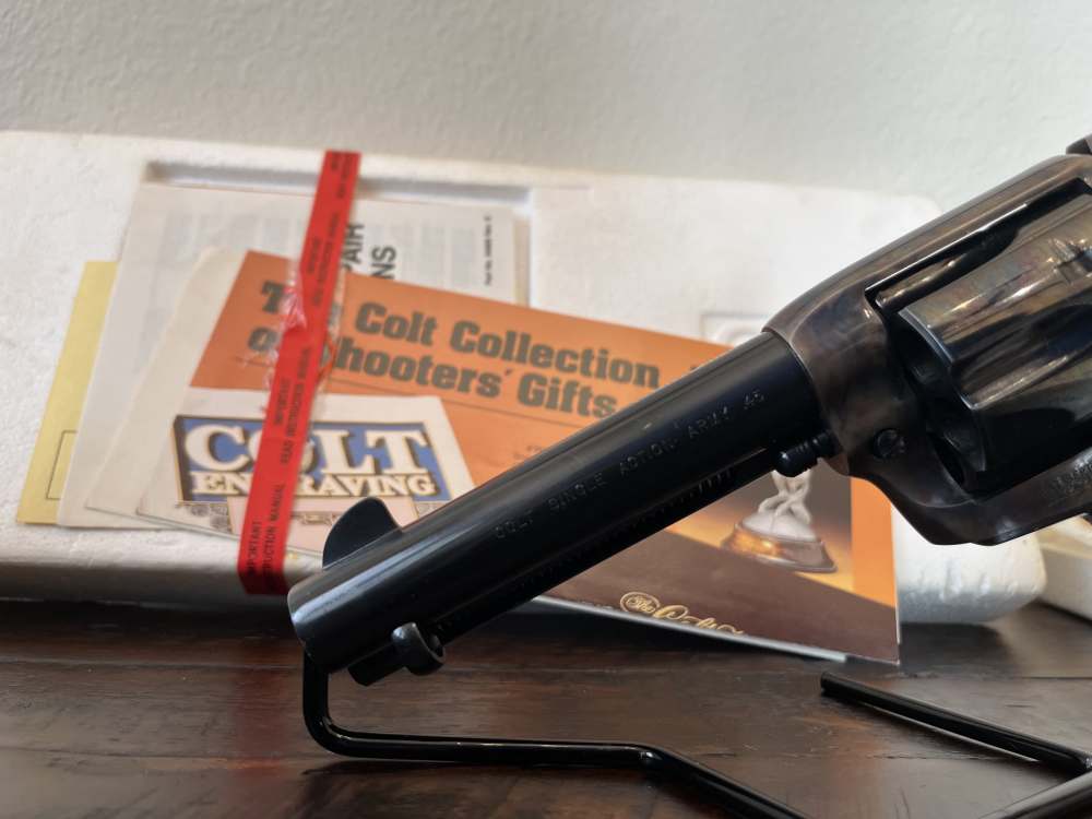 1982 Colt SAA Ivory, .45, 4.75" barrel - with box and papers-img-4