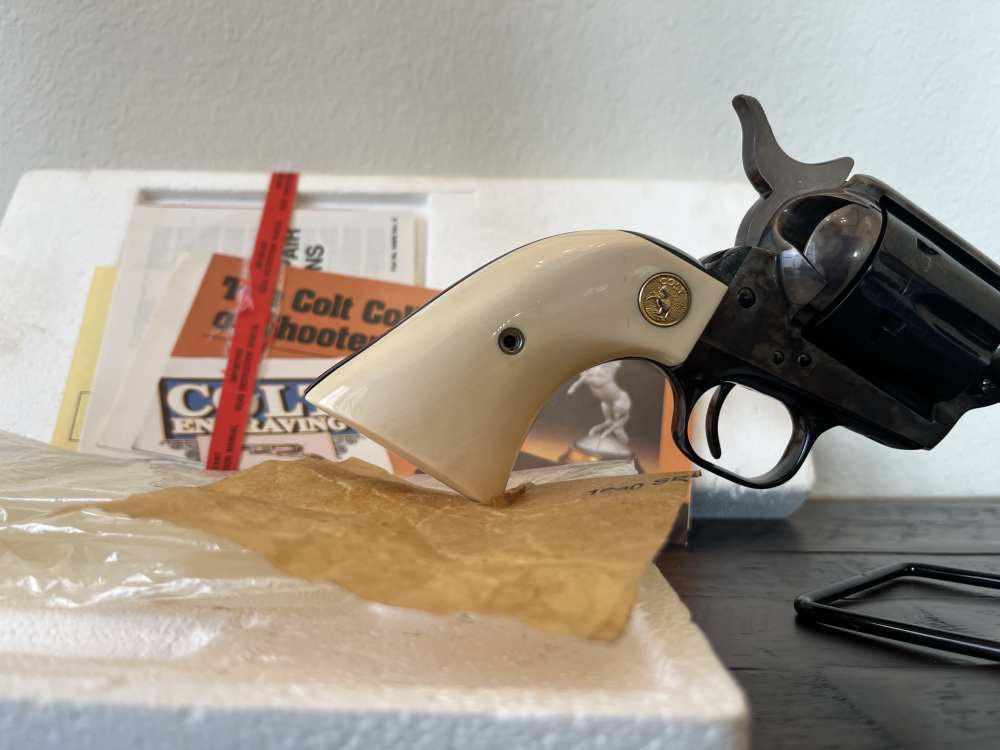 1982 Colt SAA Ivory, .45, 4.75" barrel - with box and papers-img-10
