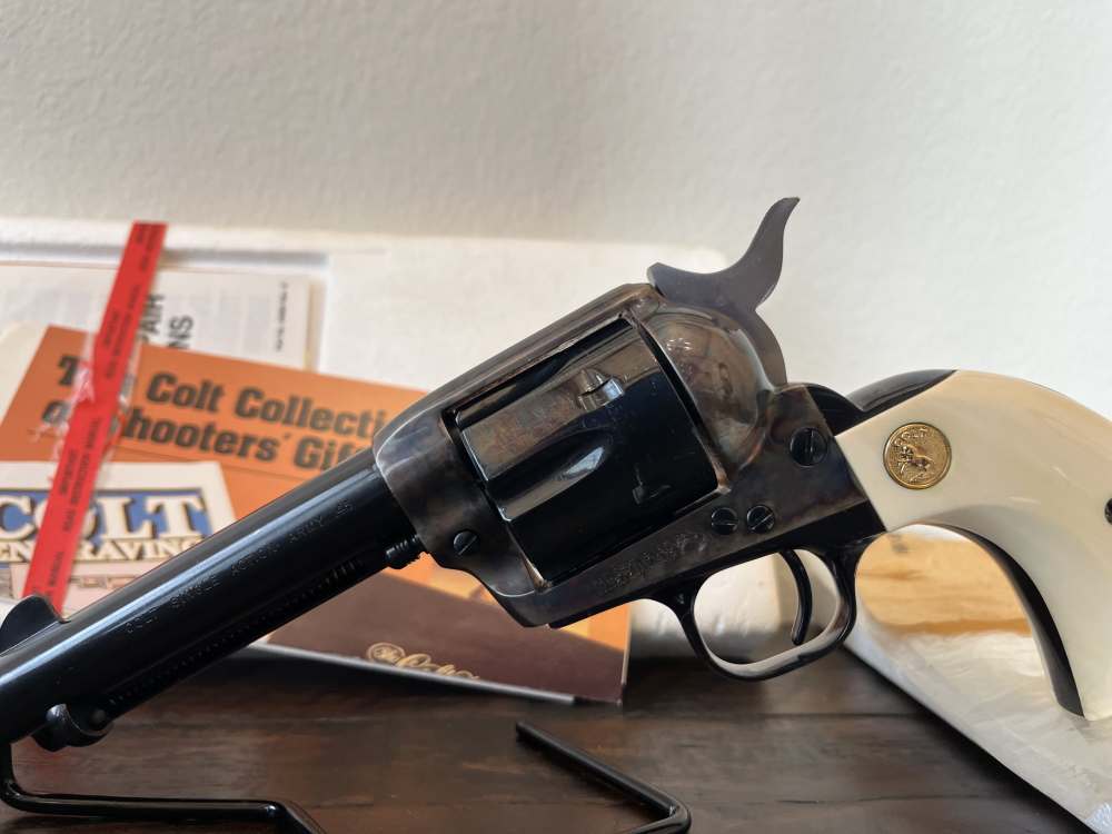 1982 Colt SAA Ivory, .45, 4.75" barrel - with box and papers-img-3
