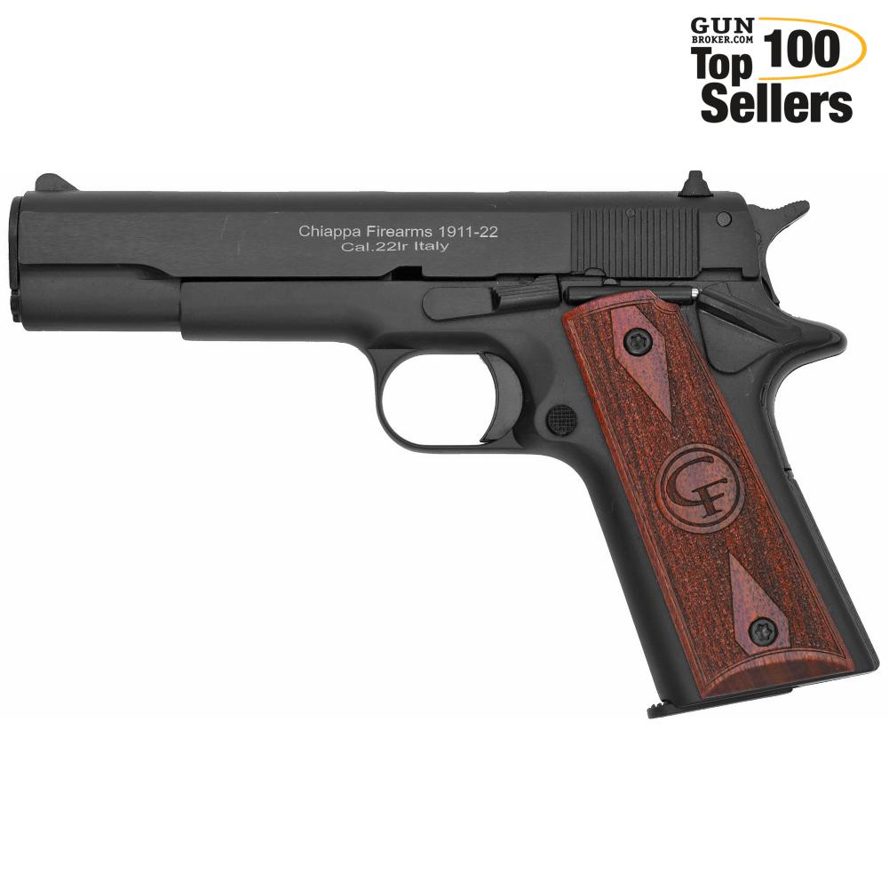CHIAPPA FIREARMS 1911 Full Size 22LR Semi-Auto 5" 10rd Handgun, Black-img-0