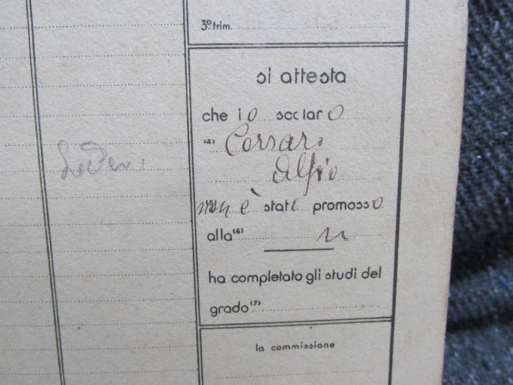 ORIGINAL WWII ITALIAN FASCIST PRIMARY SCHOOL REPORT CARD 1935-1936-img-8