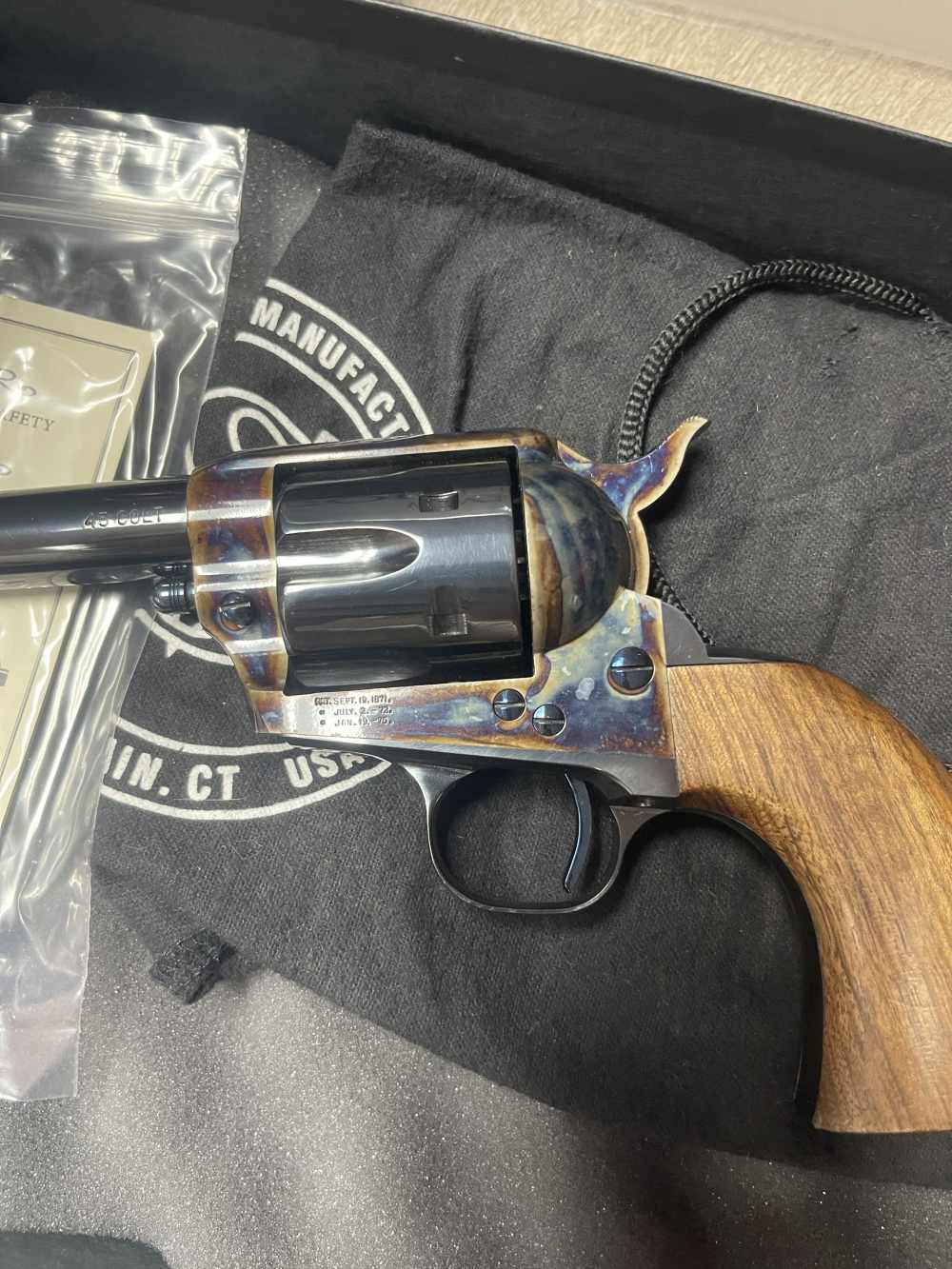 LNIB Standard Manufacturing Sheriffs Model 45 COLT Case Color Single Action-img-2