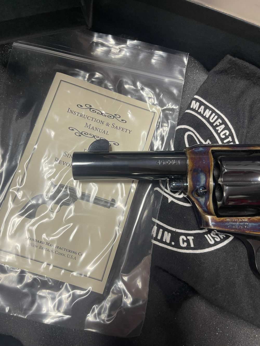 LNIB Standard Manufacturing Sheriffs Model 45 COLT Case Color Single Action-img-3