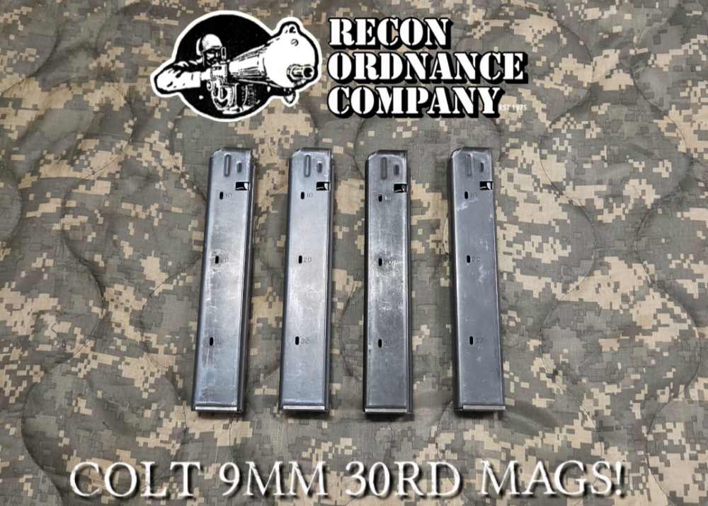 (4) Original Colt 9mm 30rd Magazines! AR-9/AR-15-img-0